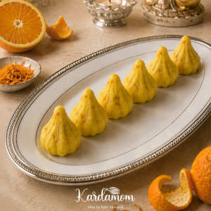Orange Sandesh Modak Small Box